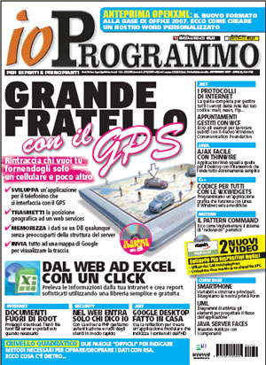 Copertina ioProgrammo, Grande Fratello con il GPS